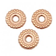 DQ Metall Perle 8mm Scheibe Deco Roségold